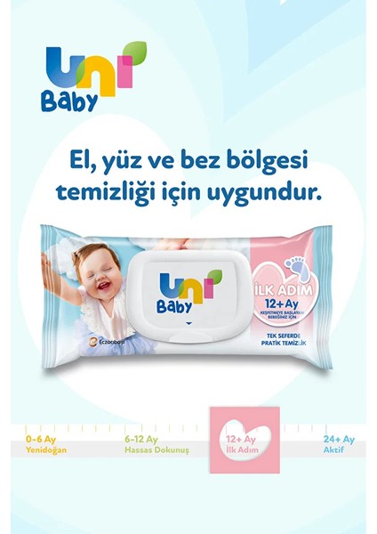 Unı Baby Ilk Adım 3'lü 52 +12 Ay modelleri