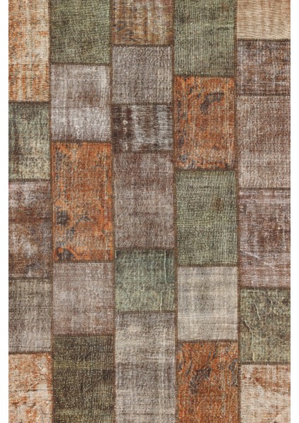 Kahve Patchwork Modern Etnik Desenli Halı | Makinada Yıkanabilir | Hav Toz Vermez | Leke Tutmayaz | Kaymaz Taban | Dijital Makine Baskı | Salon Yolluk Mutfak Halısı