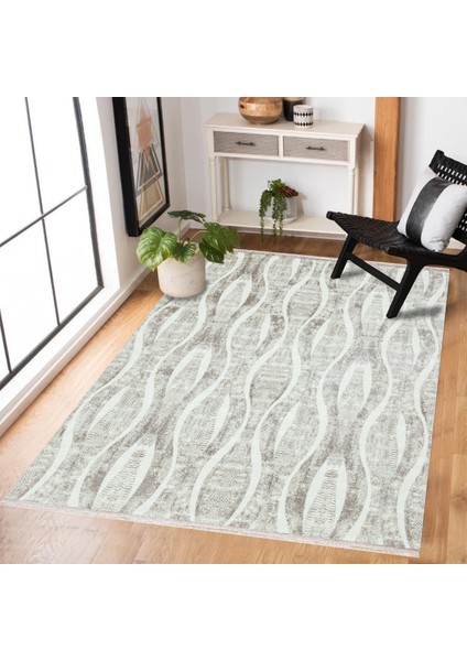 Bej Geometrik Modern Etnik Desenli Halı | Makinada Yıkanabilir | Hav Toz Vermez | Leke Tutmayaz | Kaymaz Taban | Dijital Makine Baskı | Salon Yolluk Mutfak Halısı modelleri