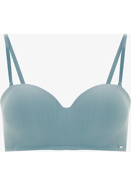 Koyu Gri Lotus Essentials Balenli Straplez Toparlayıcı Sütyen