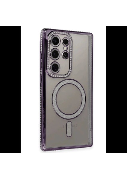 Samsung Galaxy S24 Ultra Kılıf Joke Simli Magneticsafe Kılıf