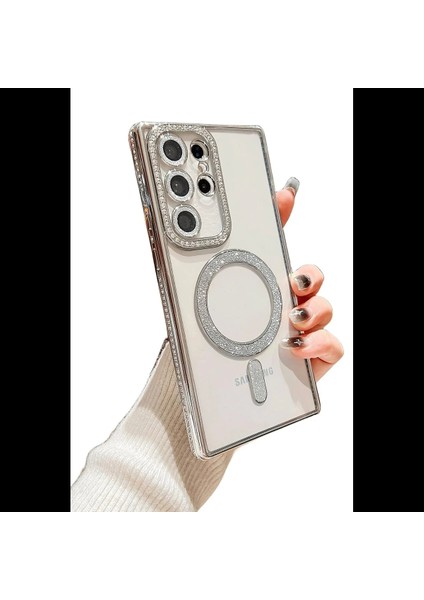 Samsung Galaxy S24 Ultra Kılıf Joke Simli Magneticsafe Kılıf modelleri