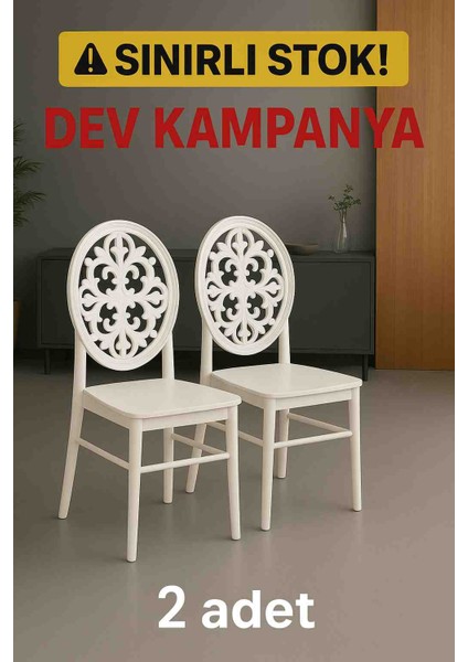 Hatesahome Venüs Sandalye 2 Adet- Mutfak Sandalyesi - Organizasyon Sandalyesi