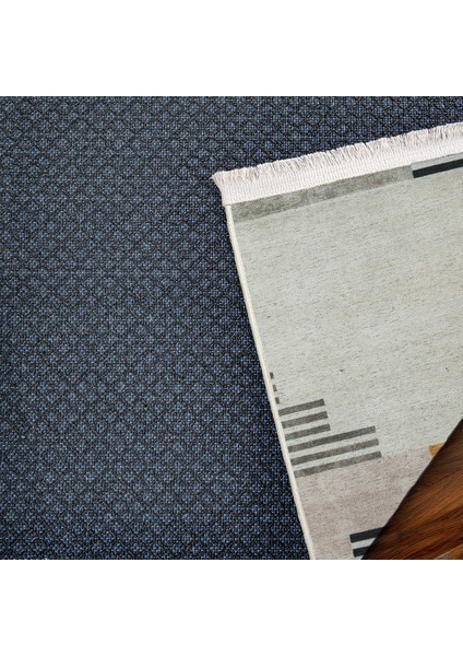 Gri Geometrik Modern Etnik Desenli Halı | Makinada Yıkanabilir | Hav Toz Vermez | Leke Tutmayaz | Kaymaz Taban | Dijital Makine Baskı | Salon Yolluk Mutfak Halısı fırsatları