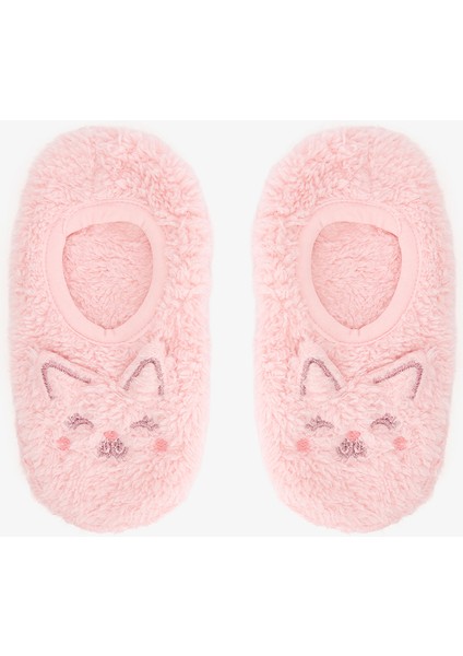 Pembe Kız Çocuk Sweety Kaymaz Tabanlı Ev Patiği