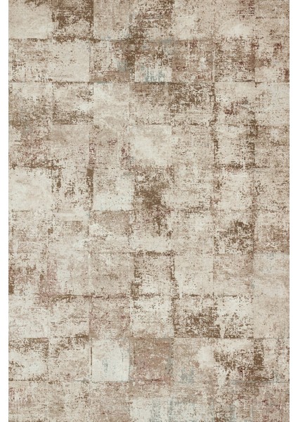 Kahverengi Geometrik Modern Etnik Desenli Halı | Makinada Yıkanabilir | Hav Toz Vermez | Leke Tutmayaz | Kaymaz Taban | Dijital Makine Baskı | Salon Yolluk Mutfak Halısı