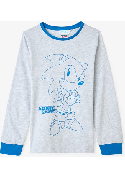 Lacivert Erkek Çocuk Sonic Uzun Kollu Pamuklu Pijama Takımı fiyatları