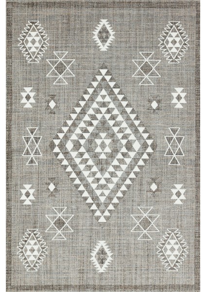 Kahve Etnik Modern Etnik Desenli Halı | Makinada Yıkanabilir | Hav Toz Vermez | Leke Tutmayaz | Kaymaz Taban | Dijital Makine Baskı | Salon Yolluk Mutfak Halısı