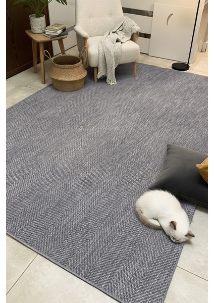 Berena Naturel Jüt Halı Örme Kilim Sisal Hasır Halı Mutfak Balkon Halısı