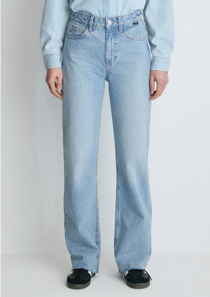 Victoria Real Blue Gölgeli Açık Mavi Jean Pantolon 101072-34111