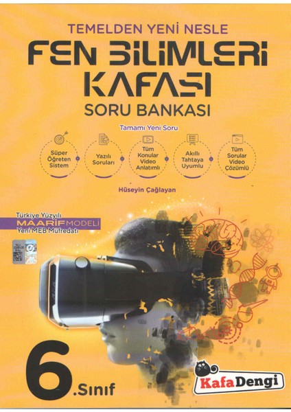 Kafa Dengi Yayınları 6.sınıf Fen Bilimleri Kafası Soru Bankası Maarif Model modelleri