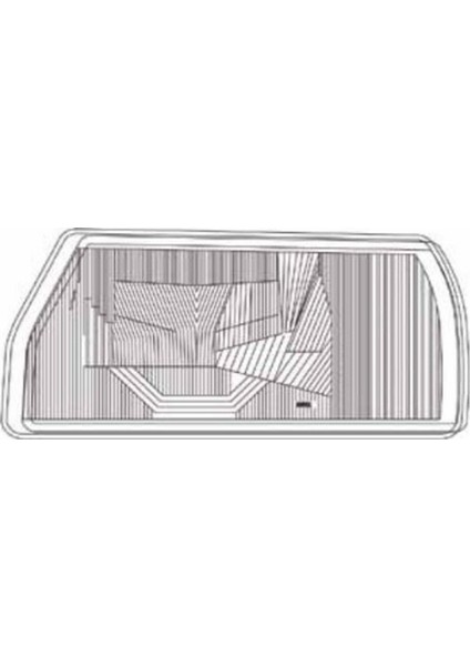 Skoda Favorit Ön Sol Sürücü Tarafı Farın Aydınlatma Camı