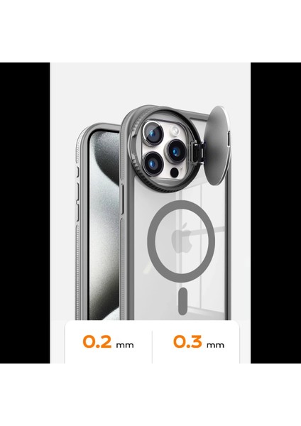 iPhone 15 Pro Kılıf Teleskop Lens Magsafe Silikon Kapak indirimleri