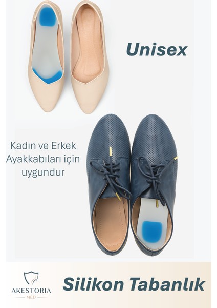 Unisex Silikon Jel Tabanlık – Ayak Ağrısı Önleyici - Topuk Dikeni Destekli Taban fırsatları