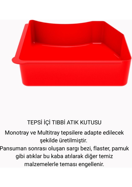 Tepsi Içi Tıbbi Atık Kutusu 2'li