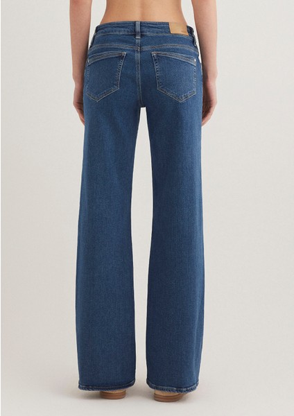 Deli Dolu Casual Koyu Mavi Jean Pantolon 1010435597