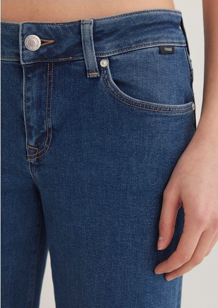 Deli Dolu Casual Koyu Mavi Jean Pantolon 1010435597