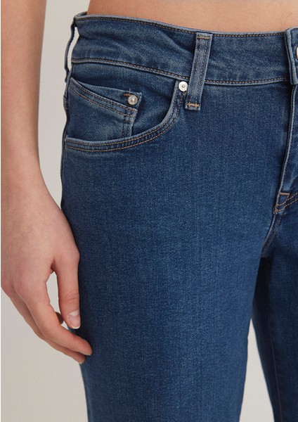 Deli Dolu Casual Koyu Mavi Jean Pantolon 1010435597