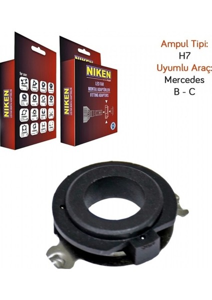 Mercedes C-B Serisi LED Far Aparatı H7 Uzun Far Sabitleme Aparatı