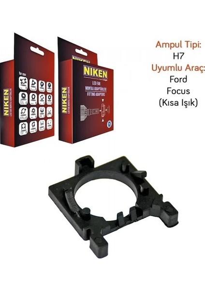 Ford Focus 2 LED Far Aparatı H7 Kısa Far Sabitleme Aparatı
