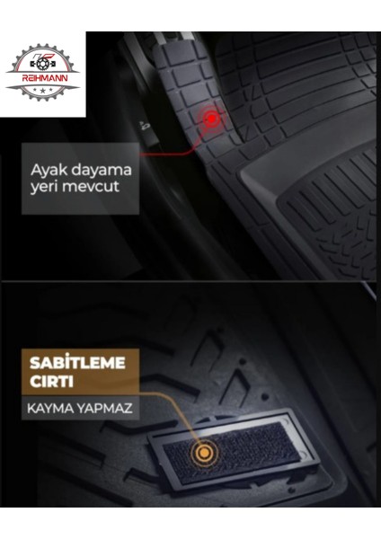Mercedes Sprinter 2006-2007-2008-2009-2010-2011-2012 Oto Paspas Kesilebilir Siyah,dayanıklı,zemin Koruma,esnek,derin Havuzlu Araba Paspas indirimleri