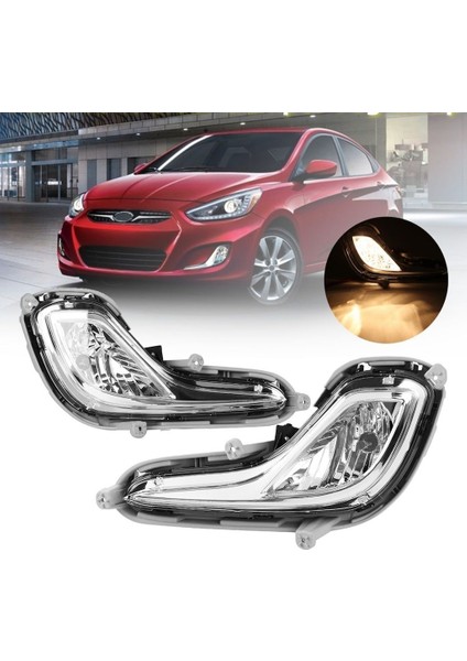 Hyundai Accent Blue Sağ + Sol Ön Sis Fari Lambasi Takim 2011-2018.