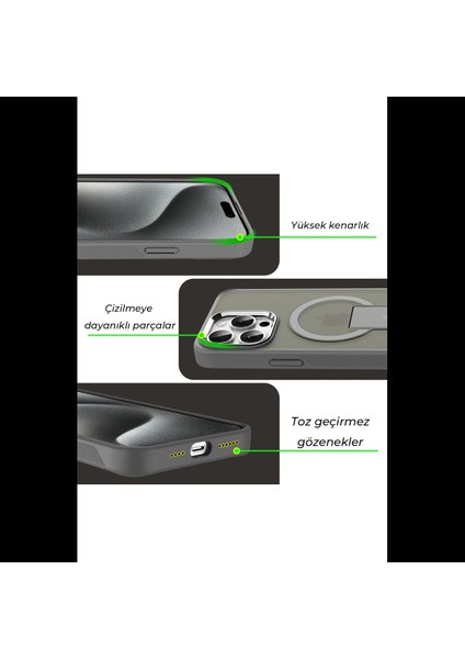 iPhone 15 Pro Tork Magsafe Standlı Kapak fırsatları