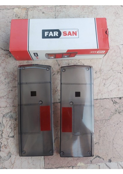 Farsan Mako Mor Görünümlü Stop Camı Takımı Vidalı Şahin Stop Camı