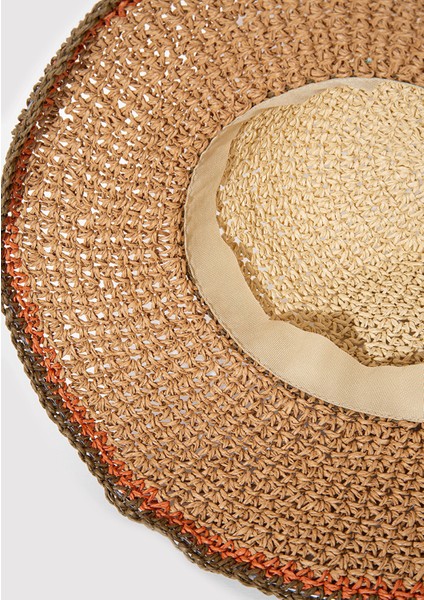 Bej Hasır Bucket Şapka 1910085-70202