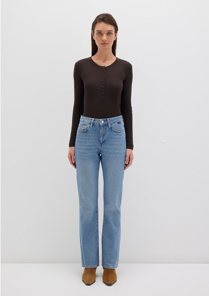 Bliss Real Blue Gölgeli Indigo Mavisi Jean Pantolon 101437-80890