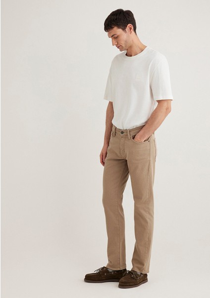 Martin Koyu Bej Comfort Gabardin Pantolon 0037832492