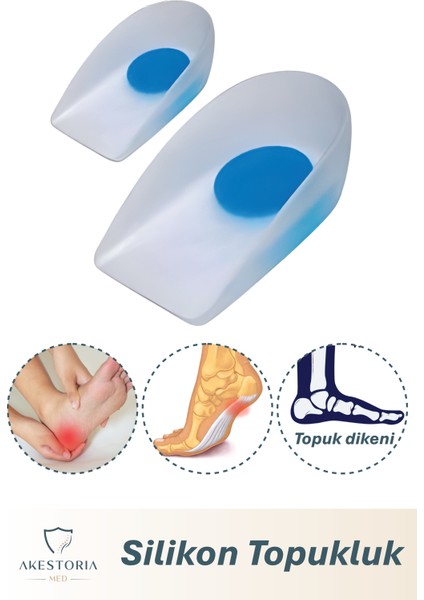 Unisex Silikon Jel Topukluk – Ayak Ağrısı Önleyici - Topuk Dikeni Yastığı fiyatları