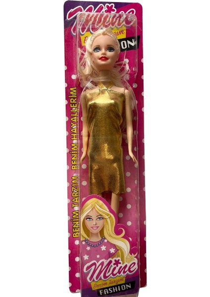 Barbie Altın Model Bebek 30 cm Uzunluğunda