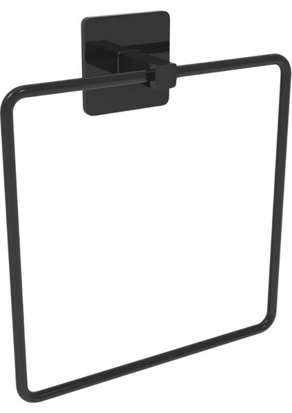 Buffer® Kendiliğinden Yapışkanlı Siyah Paslanmaz Metal Kare Havluluk indirimleri