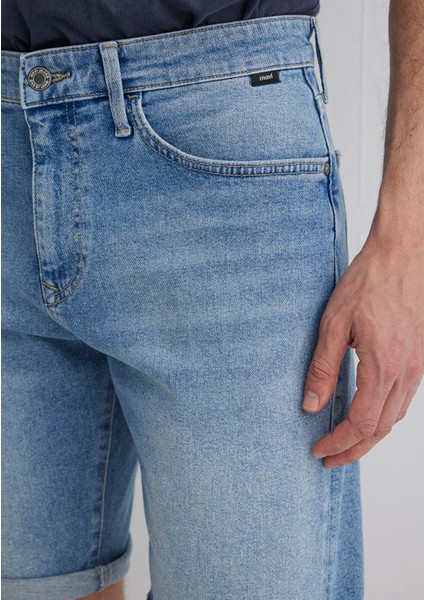 Brian Street Açık Mavi Jean Şort 0418481309