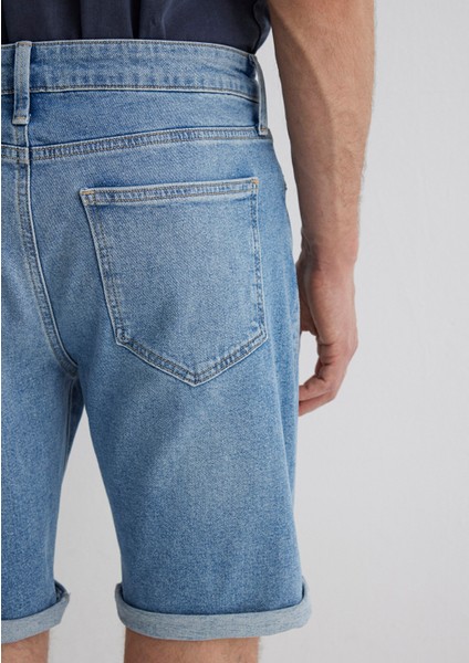 Brian Street Açık Mavi Jean Şort 0418481309