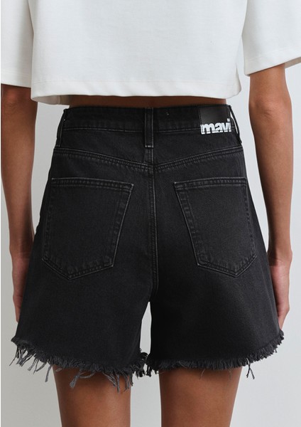 Millie 90lar Antrasit Jean Şort 1458981230