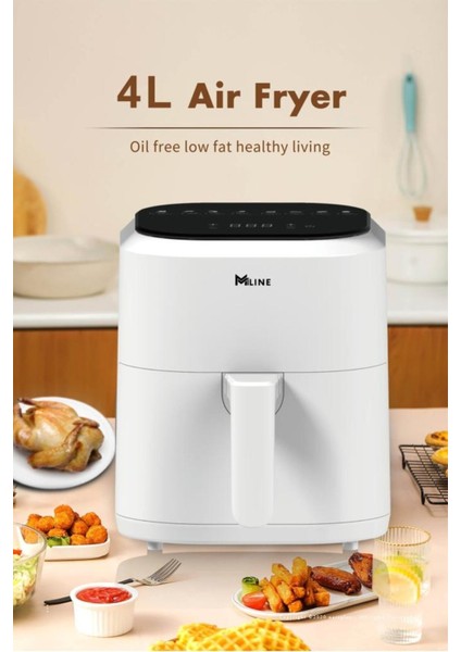 4litre Airfryer Sıcak Hava Fritözü Beyaz, Sağlıklı ve Pratik Pişirme Cihazı fiyatları