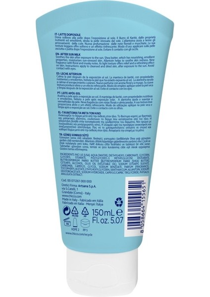 Chicco Güneş Sonrası Bakım Sütü 150 ml fiyatları