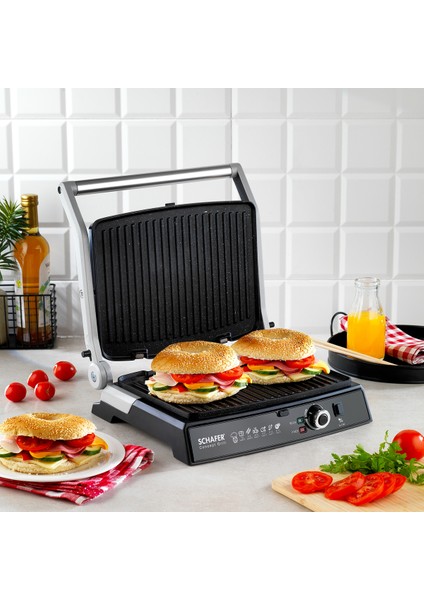 Pratik Tost ve Izgara Makinesi, Siyah Renk, Kolay Kullanım