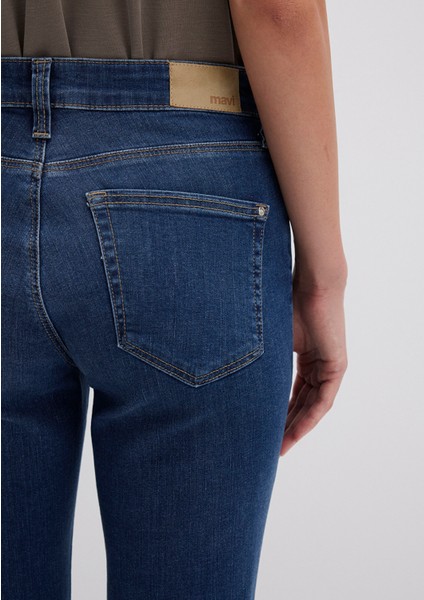 Molly Casual Vintage Koyu Mavi Jean Pantolon 1013683047