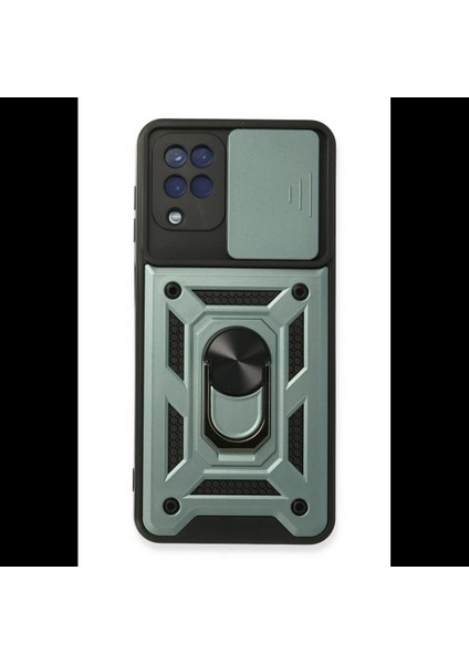 Samsung Galaxy A22 Kılıf Pars Lens Yüzüklü Silikon