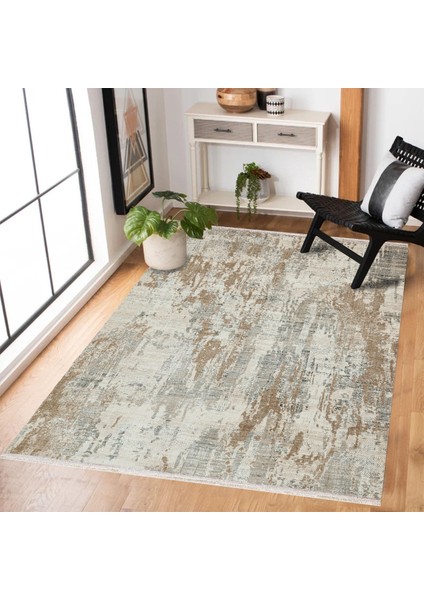 Krem Soyut Modern Etnik Desenli Halı | Makinada Yıkanabilir | Hav Toz Vermez | Leke Tutmayaz | Kaymaz Taban | Dijital Makine Baskı | Salon Yolluk Mutfak Halısı modelleri