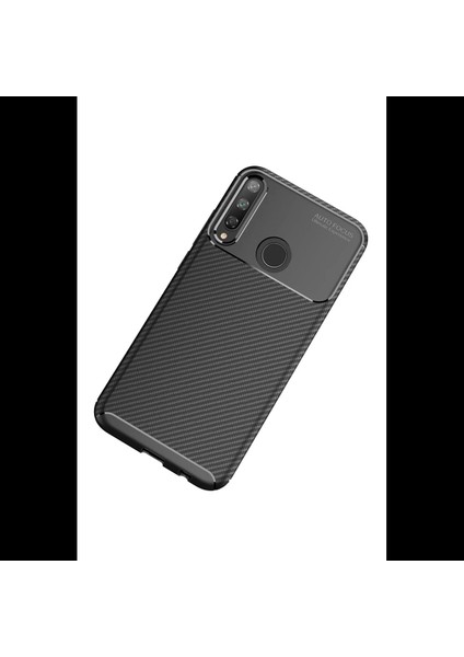Huawei P40 Lite E Kılıf Auto Focus Karbon Kapak fiyatları
