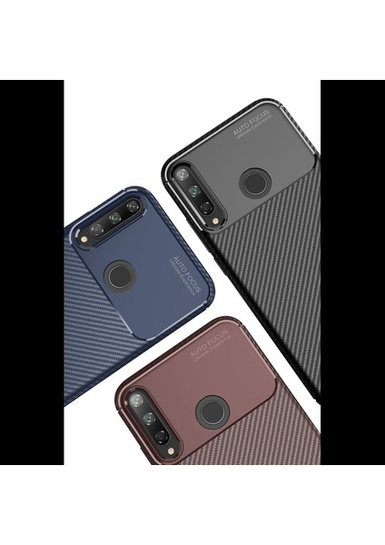 Huawei P40 Lite E Kılıf Auto Focus Karbon Kapak modelleri