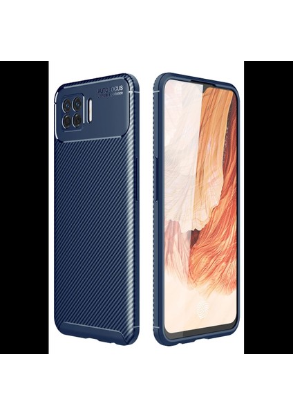 Oppo A73 Kılıf Auto Focus Karbon Kapak