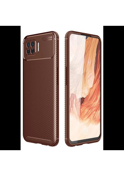 Oppo A73 Kılıf Auto Focus Karbon Kapak