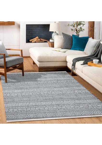 Gri Etnik Modern Etnik Desenli Halı | Makinada Yıkanabilir | Hav Toz Vermez | Leke Tutmayaz | Kaymaz Taban | Dijital Makine Baskı | Salon Yolluk Mutfak Halısı fiyatları