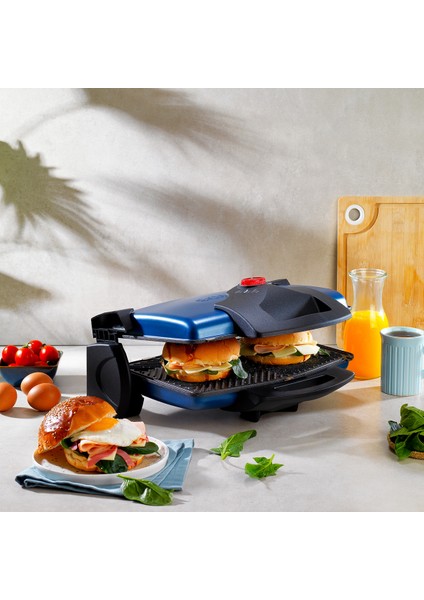 Mavi Renkli Tost Makinesi, Pratik ve Şık Tasarım fiyatları