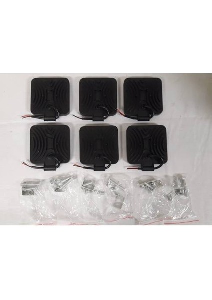 6 Adet Off Road Sis Farı Sis Lambası 16 LED Kare fiyatları